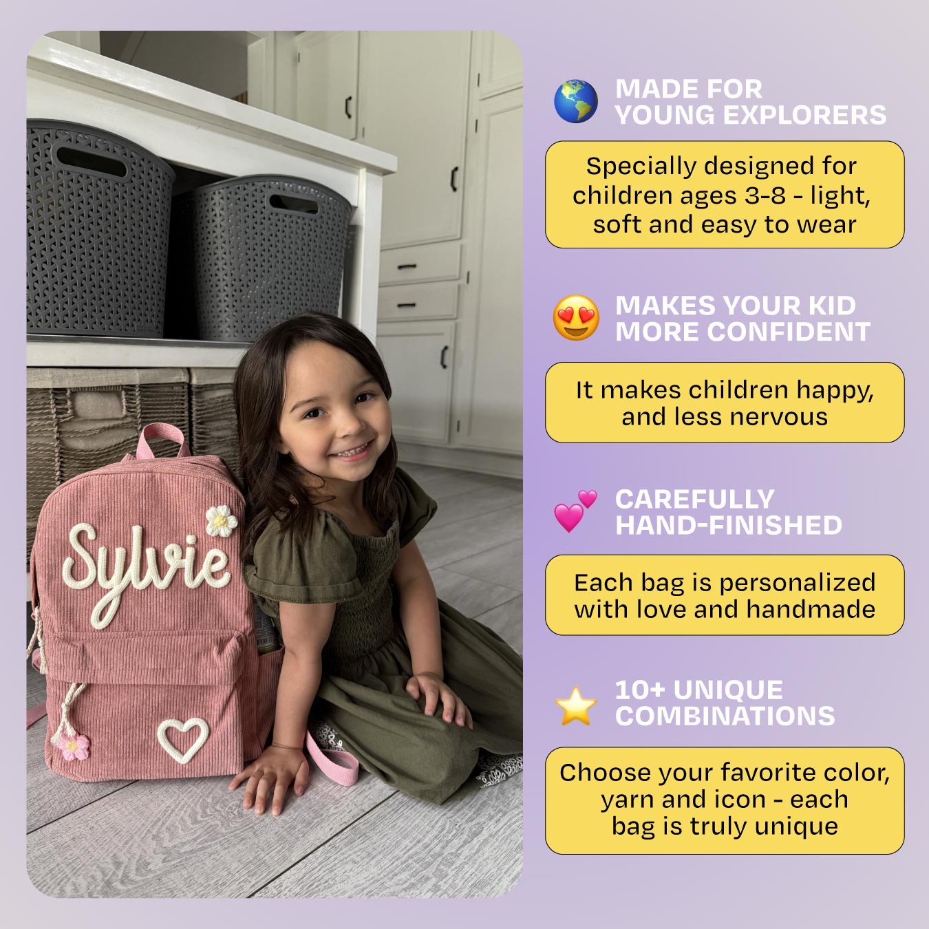 PO's - Personalized Knitted Backpack